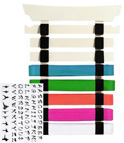 | Organizador De Almacenamiento Equip-Mostrar Soporte De Soporte De Artes Marciales - Puerta Práctica Con Fijaciones Incluidas Deportivo, Pantalla De Pared Para Adolescentes De Karate Niños Adultos