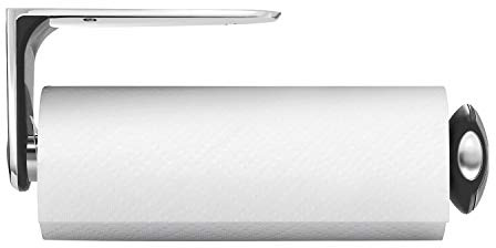 simplehuman, Lang Küchenrollenhalter mit Wandhalterung, gebürsteter Stahl, 5 Jahre Garantie