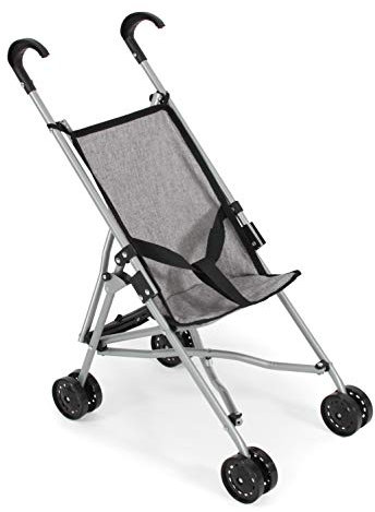 Puppenbuggy Funny, Puppenwagen, Mini-Buggy, Melange Grau
