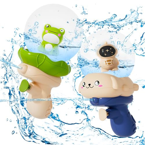 Darryy 2 Stück Wasserpistole Kinder, Water Gun, Wasser Spielzeug, Schwimmbad Spielzeug, Badespielzeug