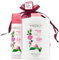 English Rose Bundle with Fragranced Talcum Powder 200g and Fragranced Deodorising Body Spray 75ml with Deluxio Gifts Gift Bag