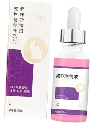 MINAOLULUS Cat Estrus Symptom Liquid 50ml Suppresses Howling Simple and Effective Premium Safe Material PET Emotion Management