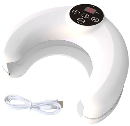 kaiop Lampada per Unghie,Lampada Per Unghie UV LED Ricaricabile Con Sensore Intelligente - Luce Per Polimerizzazione | Per Ragazze, Donne, Principianti, per Uso Domestico, Salon e Viaggio