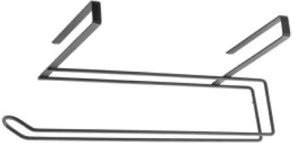 Metaltex EASYROLL LAVA - Soporte Portarrollos Cocina. Acabado TOUCHTHERM color Negro. Dimensiones: 35x18x10cm