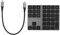 Tastiera Numerica Wireless, Tastierino Numerico Bluetooth a 34 Tasti con Type-C 2 * USB 3.0 HUB per Laptop/Pad/Smartphone, ProtettoTastierino Numerico Impermeabile in Lega di Alluminio(Nero)