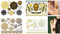 4 Blätter Temporäre Gold Tattoos Ägyptische Klebetattoos Armbänder Tattoos Feder Tattoo Egypt 4