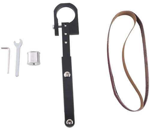 Wanjorlay Air Belt Sander Attachment Sander Sanding Belt Adapter Pipe Belt Sander Modified Sand Belt Machine Electric Belt Grinder
