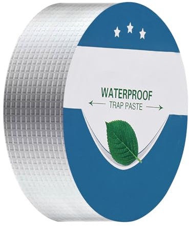 Ansodo 50mmx5m Butyl Tape Waterproof Tape, Waterproof Tape for Used to Indoor & Camping Outdoor Repair House Leaks, Roof Cracks,Window Sills, Glass, Tiles, Rv Repairs