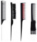 cobee 4 Stück Sleek Bun Bürste, Toupierkamm Rattenschwanzkamm Wildschweinborsten Bürste Feiner Haarkamm Toupierkamm mit Doppelkopf für Frauen und Mann Friseur Styling Tool
