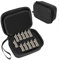 TORIBIO Hair Clipper Blade Storage Case for Barbers and Stylists, Holds 12 Metal Guards for Andis, Oster, Wahl, Babyliss Detachable Clippers