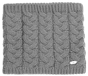 AnJuHoPa Strick Halswärmer Neckwarmer Schlauchschal Loop Schal Strick-Schal gefüttet mit Polar Fleece Unisex