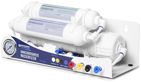 OsmoFresh Osmoseanlage Smartline Gold 125 GPD | Umkehrosmose Wasserfilter bis zu 475L Tagesleistung | Direct Flow Frischwasser - kein Tank erforderlich | Aquaristik | Meerwasseraquaristik