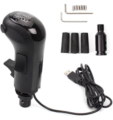 USB Truck Simulator Shifter Gearshift Knob Compatible with Logitech G29 G27 G25 G923 Steering Wheel PC Sim Racing Games Driving Force Shifter 18 Speed