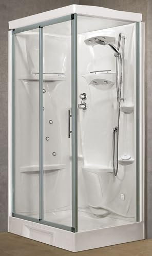 Novellini New Holiday 2P+F Hammam 120x80 cm Cabina Doccia Multifunzione Apertura Scorrevole Miscelatore Meccanico Vetro Trasparente Profilo Silver Reversibile Idromassaggio Sauna Altezza 225,5 cm