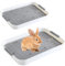 2 Stück Kaninchen Katzentoilette, Kaninchen Toilette Katzentoilette Haustier Töpfchen Kleintiertoilette Mit Reinigungssieb Käfigtoilette Für Kaninchen, Meerschweinchen, Chinchillas, Frettchen
