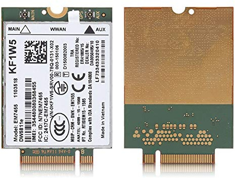 VBESTLIFE 4G Module, 300Mbps Wireless Ersatz Netzwerkkarten EM7455 für DW5811e 3P10Y Qualcomm 4G LTE WWAN NGFF Module
