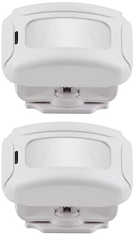 Nineleaf Drahtloser PIR-Bewegungsmelder-Sensor, Ladenglocke, drahtloser Türglocken-Bewegungssensor mit 32 verschiedenen Melodien für Geschäft, Hotel, Haus, Wohnung, 2 Stück Sensor
