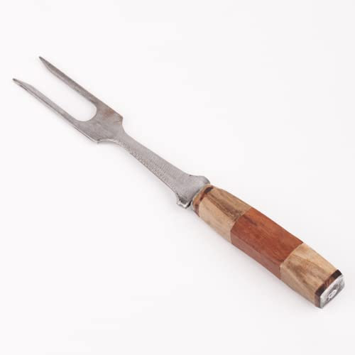 Tenedor de Trinchar Artesanal Para Barbacoa Asado Parrillada de Acero al Carbono (16)