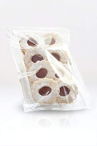 Italpak Buste Trasparenti, Sacchetti per Alimenti o Mascherine con Patella Adesiva, Sacchetti con Chiusura Adesiva, 100 pz, 15x22+4 cm