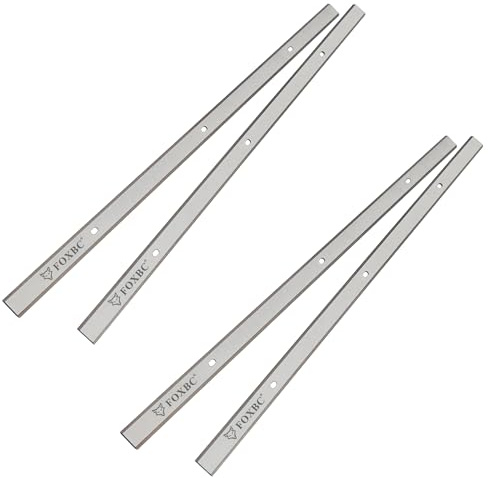 FOXBC 12.5 Inch Planer Blades for Porter Cable PC305TP, Ryobi AP-12, Delta 22-560 TP305, Craftsman 21758, WEN 6550, Grizzly G0663 Planer - 2 Set (4 Pack)