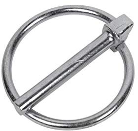 DOJA INDUSTRIAL | Coppiglie ad anello | Misure: 5 x 46 | 50 Pezzi | Copiglie clip agricoli | Acciaio Zincato | Perno a Scatto | Spine a scatto | Uso: Gancio Traino Barca, Trattore, Attrezzi Agricoli