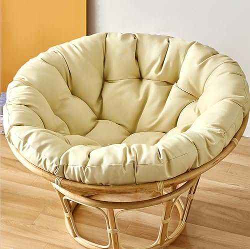 FloAPa Papasansessel Kissen Polster Bodenkissen Polyrattan Sessel Hängesessel Kissen Für Schwenksessel Rund Wohnzimmer Oder Wintergarten, Korbsessel Liegesessel,012,90 * 90