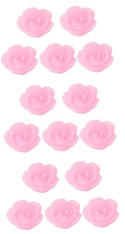 Cabilock 15stücke Rosenkerzen Rosafarbe Schwimmende Duftkerzen Für Romantische Dekorationen Für Valentinstag Hochzeiten Und Festliche Anlässe