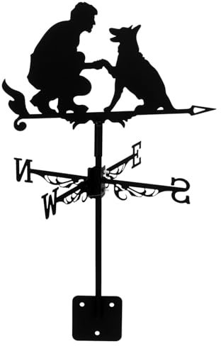 Toddmomy Wetterfahne Windrichtungsanzeiger Für Garten Dekorativer Wetterhahn Für Dachinstallation Stilvolles Design Für Außenbereich Für Gärten Höhlen Und Terrassen Dekorativer
