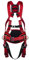 RIMEDI VERTICALI Harnais anti-chute + ceinture de positionnement, MIRA 16A Certification CE Harnais de sécurité anti-chute réglable rembourré, ceinture de sécurité travail Libération rapide