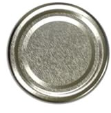 Twist Off Jar Lids, Silver Deep 63mm x 15mm, Silver, Pack of 10, for Preserves, Honey, Jam, Marmalade, Chutneys