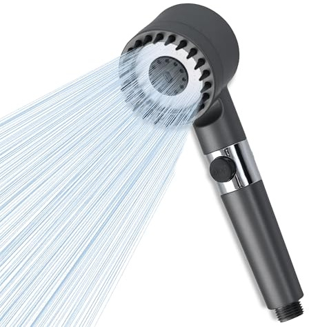 Pommeau de douche anti calcaire haute pression - filtre puissant pour économiser l'eau et prendre soin de ta peau - 3 filtres offerts + flexible 1,5m offert - Purilia