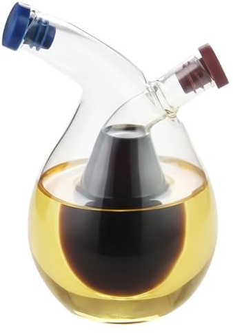 Genérico Aceitera y vinagrera,Botella dispensadora transparente de aceite y vinagre Suministros de cocina | Una adición transparente a cualquier juego de cocina vajilla.