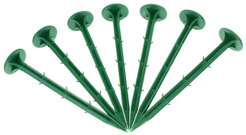 Homoyoyo 100 Piezas Estacas de Plástico para Suelo Verde con Punta Afilada para Jardín y Exteriores Clavijas Resistentes para Fijar Plantas Mallas y Césped Artificial Pinchos Duraderos