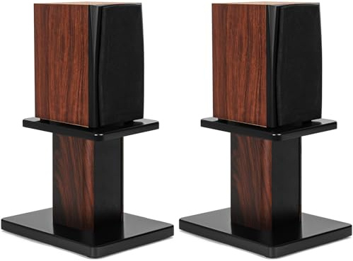 Holz Lautsprecherständer 20 cm sandbefüllbar 2er Set | Robuste HiFi-Lautsprecherständer für Heimkino,Universelle Standlautsprecherhalterung für Bücherregale