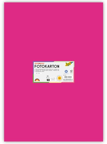 Fotokarton 10 Bogen, 300 g/qm, 50x70 cm (Pink)