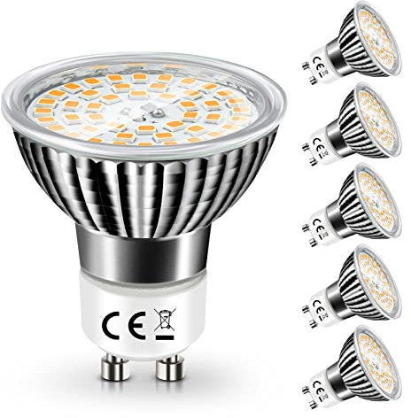 wowatt 10W Ampoule LED GU10 Blanc Chaud 2800K Équivalent 120W Lampe Halogène GU10 LED 1000LM Spot GU 10 Puissante 230V Angle de Faisceau 120° Sans Scintillement Non Dimmable pour Salon Lot de 6