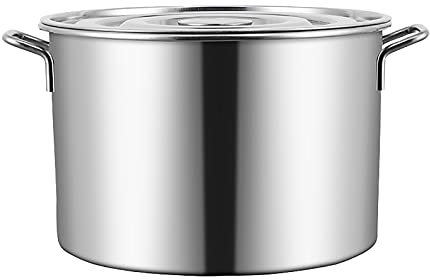 KXQYIKYI Pot de Caldo de Acero Inoxidable, Olla de cocción para Olla de Cerveza casera, Olla de Stock de Acero Inoxidable para Olla de cocción (tamaño: 30 * 20 cm (13l))