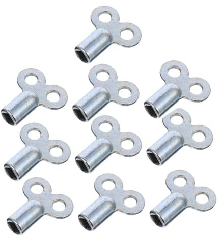 Homoyoyo 10 Piezas Llaves De Purga De Válvula De Escape Para Ventilación De Radiador Llaves De Purga De Agua De Aleación De Zinc Para Válvulas De Aire De Radiador