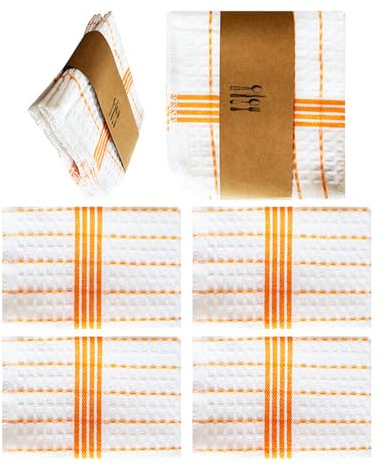 YUGSHNKFC 4Pack Soft Absorbent Kitchen Towels Quick Drying Cotton Dishcloths For Washing Dishes Scrubbing Surfaces Multipurpose Cotton Dish Cloths