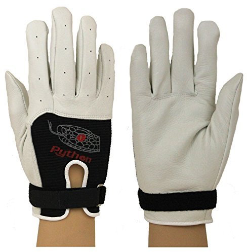 Python Xtreme Handball-Handschuhe, ungepolstert, mit Riemen, Größe L, 1 Paar