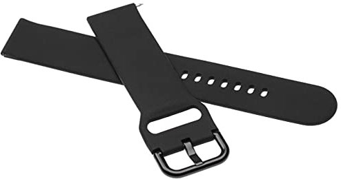 vhbw Brazalete, correa compatible con Samsung Galaxy Watch Active 2, SM-R820, SM-R830 smartwatch - 13 + 8,8 cm silicona negro