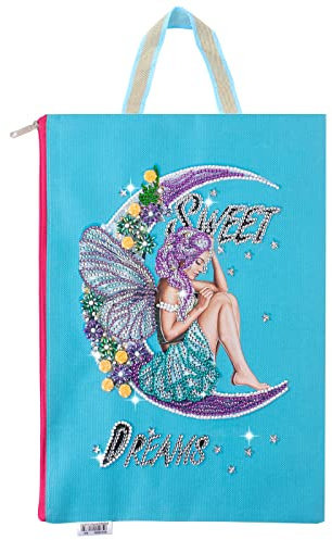 5D Diamond Painting bärväska 34 x 24 cm gör-det-själv diamantmålning handväska måla blommor fågel uggla linneväska hängande väska shopping väska hantverk barn shoppingväska för resor shopping picknick