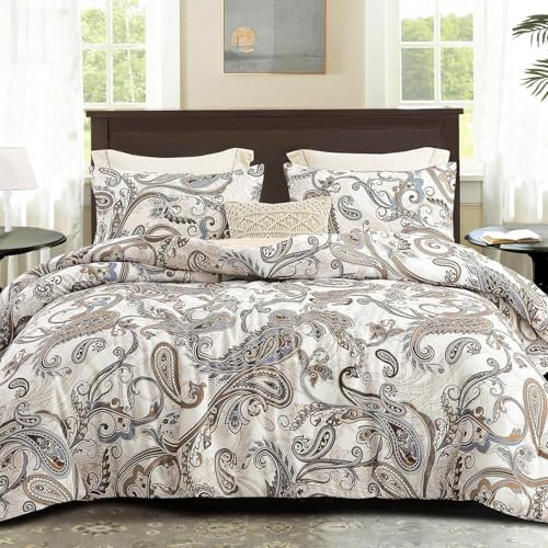 Bettdecke 200x220 Ohne Bezug Nutzbar, Abstrakter Musterdruck Bettdecken Waschbar Ganzjahresdecke Bone 4 Jahreszeiten Steppdecke, Bettzeug Microfaser mit 2 Kissenbezug für Sommer Winter Doppelbett