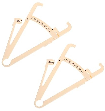 EXHUMKY 2 Piezas Calibradores De Grasa Corporal Portátil Analizador De Grasa Para Hombres y Mujeres Para Uso Gimnasios y Hogar