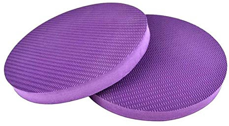 Facynde Runde Yoga-Kniematte | Knieschoner | Dicke Pilates-Ellenbogen-Plank-Kniematte, weiches rundes Extra-Übungs-Balance-Kissen, gepolsterte Schaumstoffmatten, tragbar für Knie, Hand, Kopf