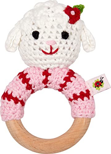 Die Spiegelburg - Häkel-Ringrassel Lämmchen, BabyGlück, 17960