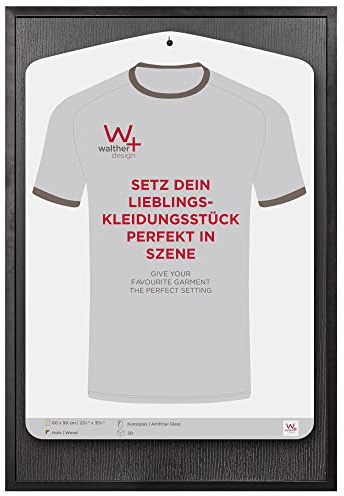 walther design Bilderrahmen schwarz 60 x 90 cm Trikotrahmen mit Kunstglas, Stockholm EA690B