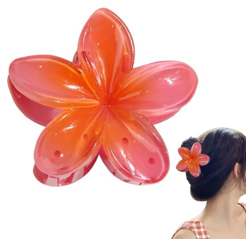 Fermaglio Per Capelli Forma Di, Fermagli Per Capelli Con Hawaiano, Pinze Per Capelli Fiori Clip Artiglio, Antiscivolo Mollette Capelli Per Donne E Ragazze Capelli Spessore Medio