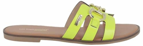 LOS TROPEZIANOS por Sr. Belarbi Mujer Hamia Zapatos Ciudad Mule y Zueco, Amarillo Fluorescente, 39 EU