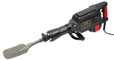 Electric Demolition Jack Hammer 1700W, with Scraping Chisel and Point Chisel,Adjustable Speed Demolition Hammer Breaker Heavy Duty Concrete Breaker Jack Digger, 360° Anti-Vibration Handle